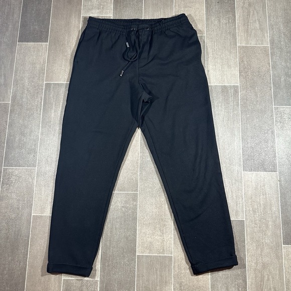 Zara Essentials Daily Outfit Joggers‎ Size Large Black - Picture 1 of 10